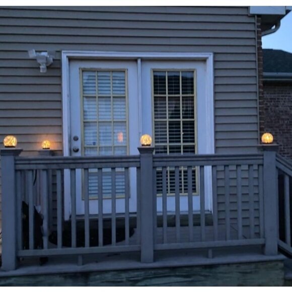 4 pack Solar Globe Lights Outdoor Waterproof-Solar Balls Cracked Glass Ball - Picture 3 of 3